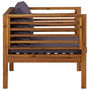 Voir la diapositive 4 : VIDAXL Chaise de jardin avec coussins gris fonce Bois d'acacia massif