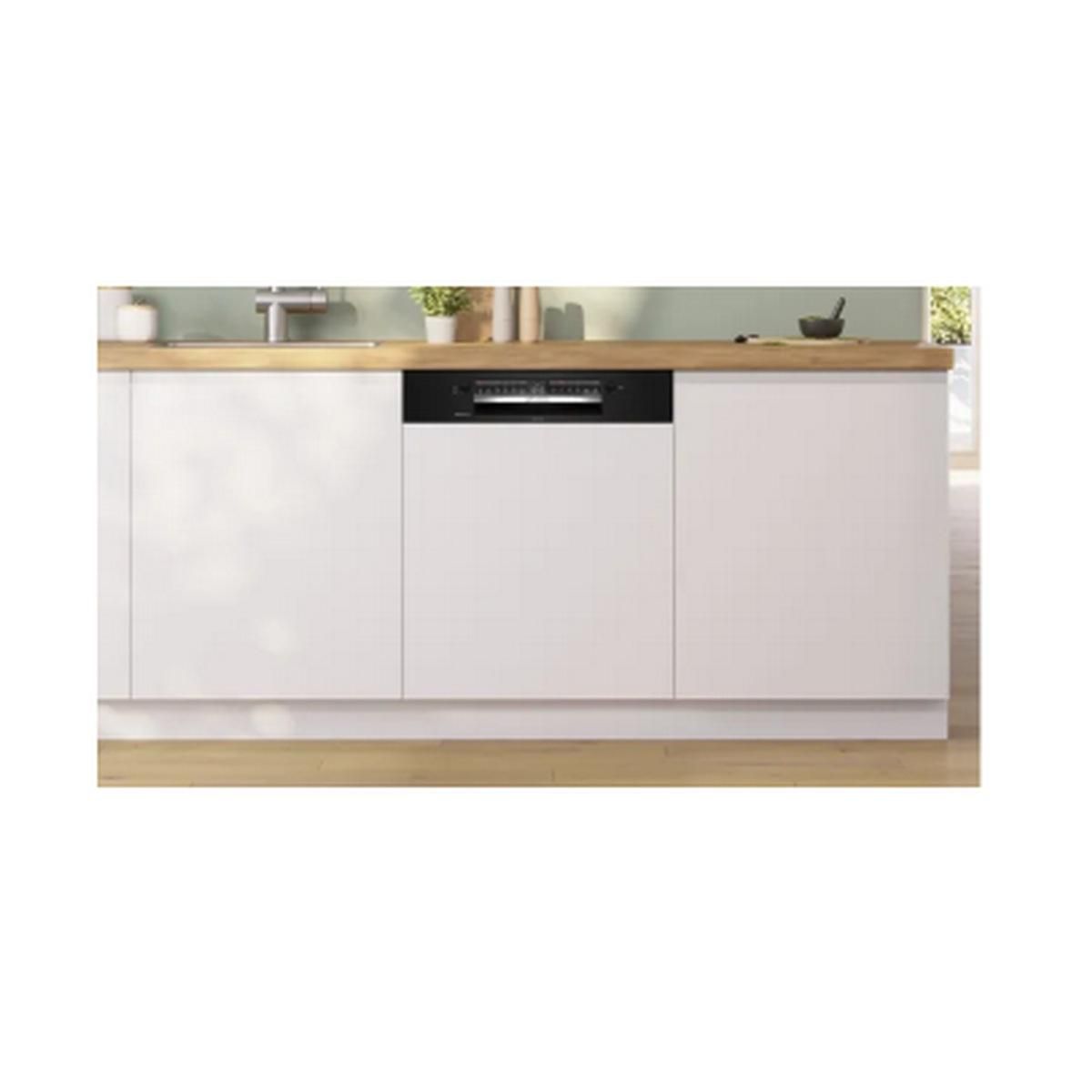 BOSCH Lave-vaisselle 60cm 14 couverts 42db intégrable avec bandeau noir - SMI4HCB07E