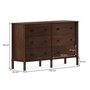 Voir la diapositive 4 : IDIMEX Commode APOANA L 132 cm 6 tiroirs en bois massif