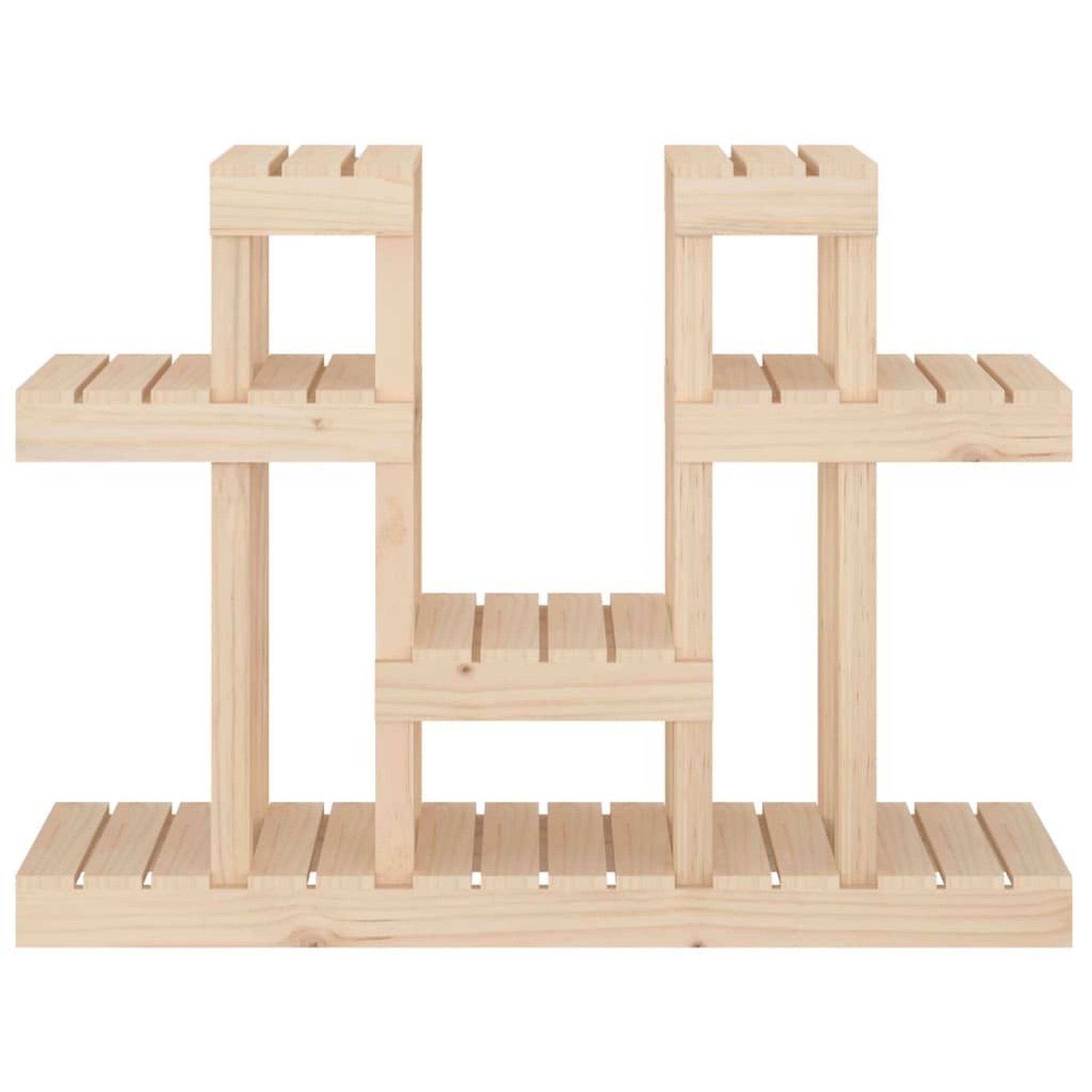 Voir la diapositive 5 : VIDAXL Support a plantes 104,5x25x77,5 cm Bois massif de pin