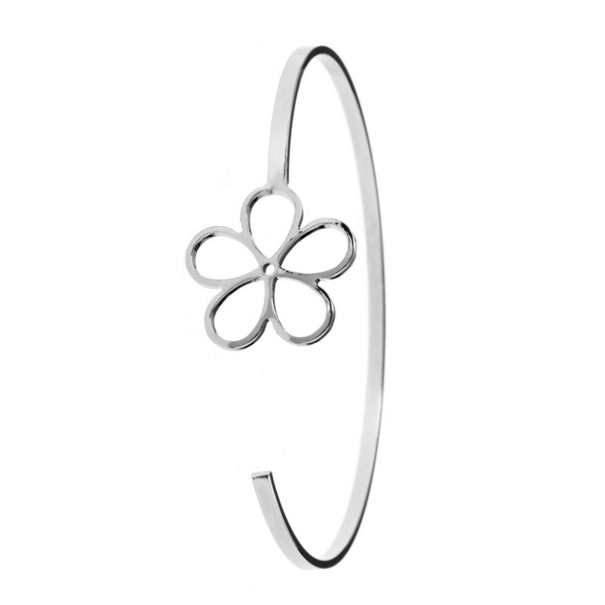 Bracelet fleur argenté SC Bohème