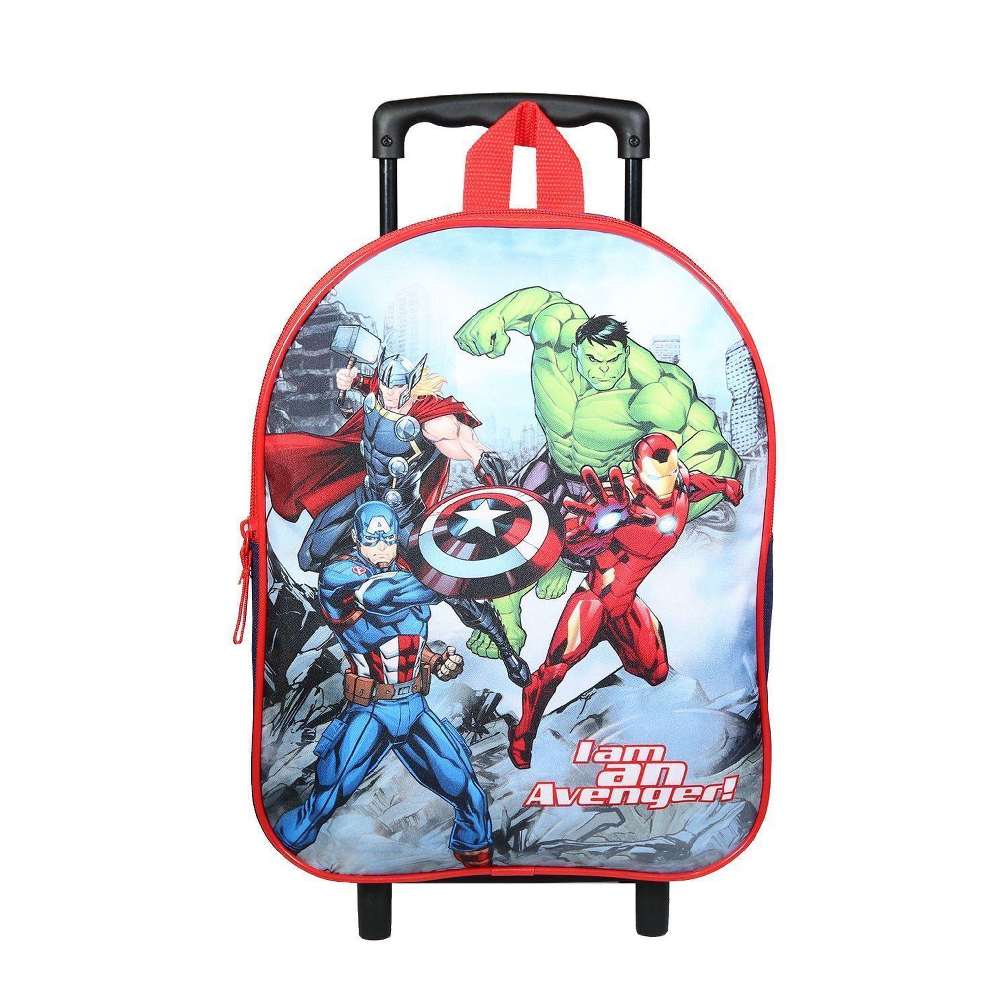 Bagtrotter Sac à dos à roulettes 31 cm Marvel Avengers Rouge et Bleu Bagtrotter