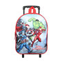 Voir la diapositive 1 : Bagtrotter Sac à dos à roulettes 31 cm Marvel Avengers Rouge et Bleu Bagtrotter