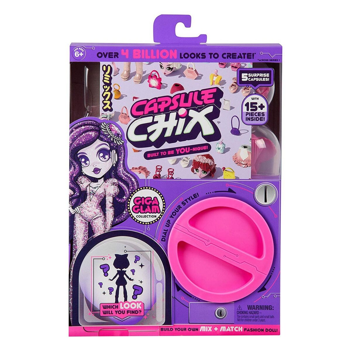 Capsule Chix - Pack poupée + accessoires Giga Glam collection