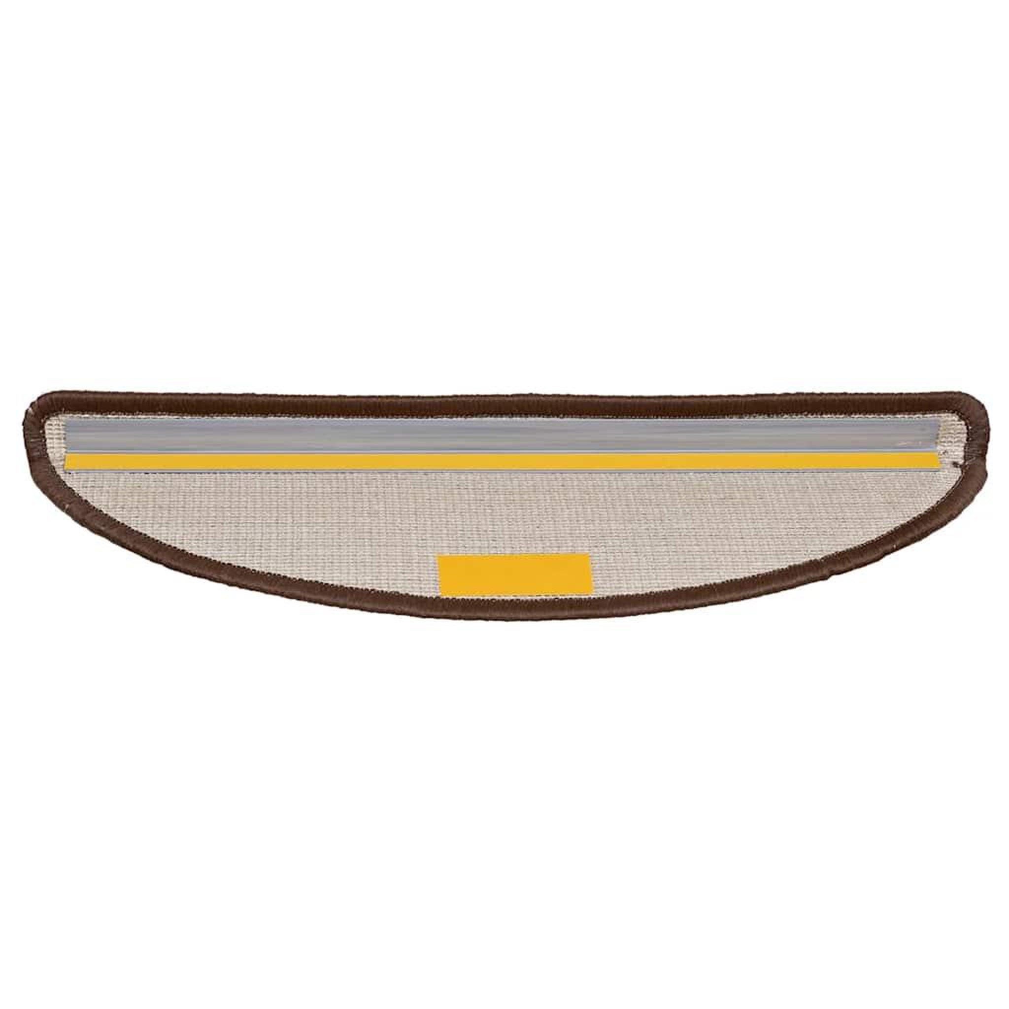 Voir la diapositive 4 : VIDAXL Tapis d'escalier 20 pcs marron 56x17x3 cm