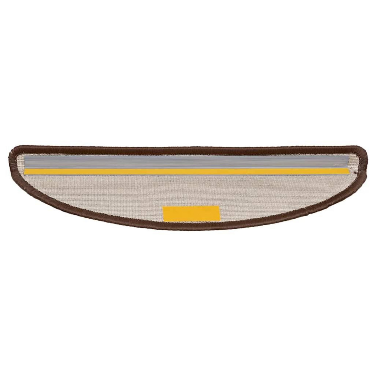 VIDAXL Tapis d'escalier 20 pcs marron 56x17x3 cm