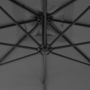 Voir la diapositive 5 : VIDAXL Parasol de jardin en porte-a-faux avec mat en acier anthracite