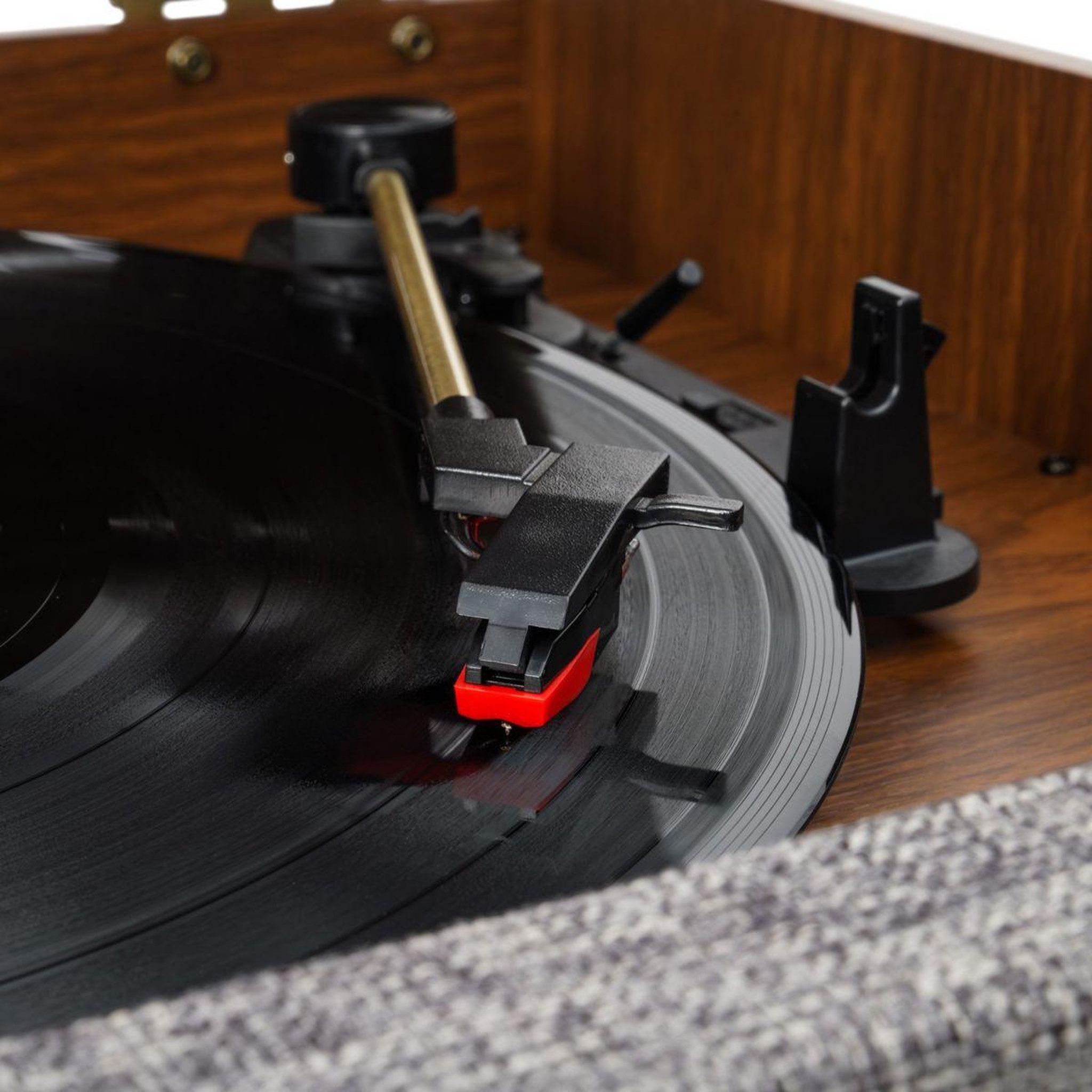 Voir la diapositive 3 : VICTROLA Platine vinyle VTA-830 Noyer