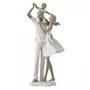 Paris Prix Statuette Déco  Couple & Enfant  39cm Blanc