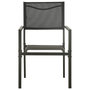 Voir la diapositive 3 : VIDAXL Chaises de jardin lot de 2 Textilene et acier Noir anthracite