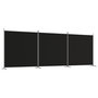 Voir la diapositive 2 : VIDAXL Cloison de separation 3 panneaux Noir 525x180 cm Tissu