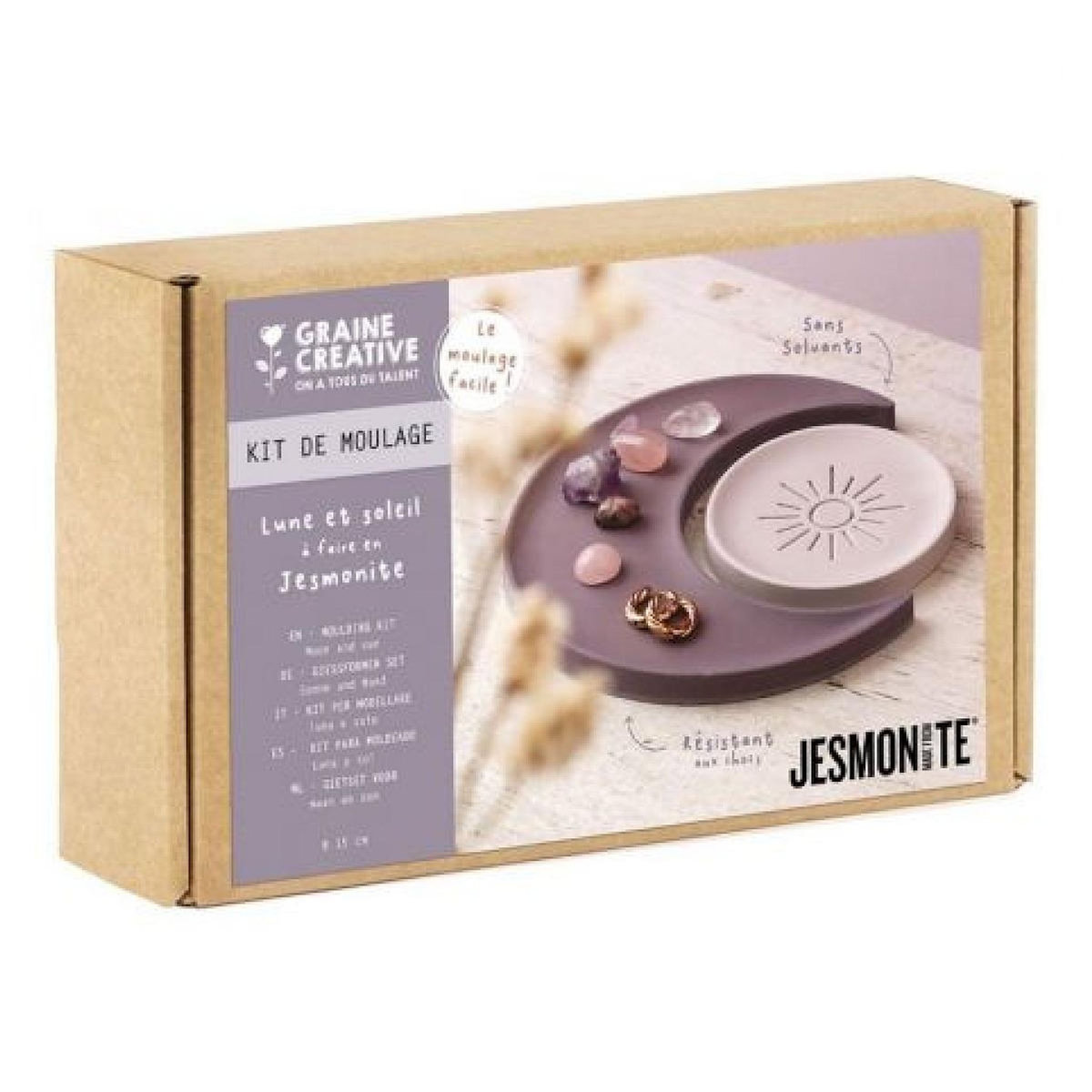 Graine créative Kit Jesmonite Lune et Soleil