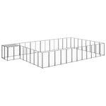 VIDAXL Chenil Noir 30,25 m^2 Acier