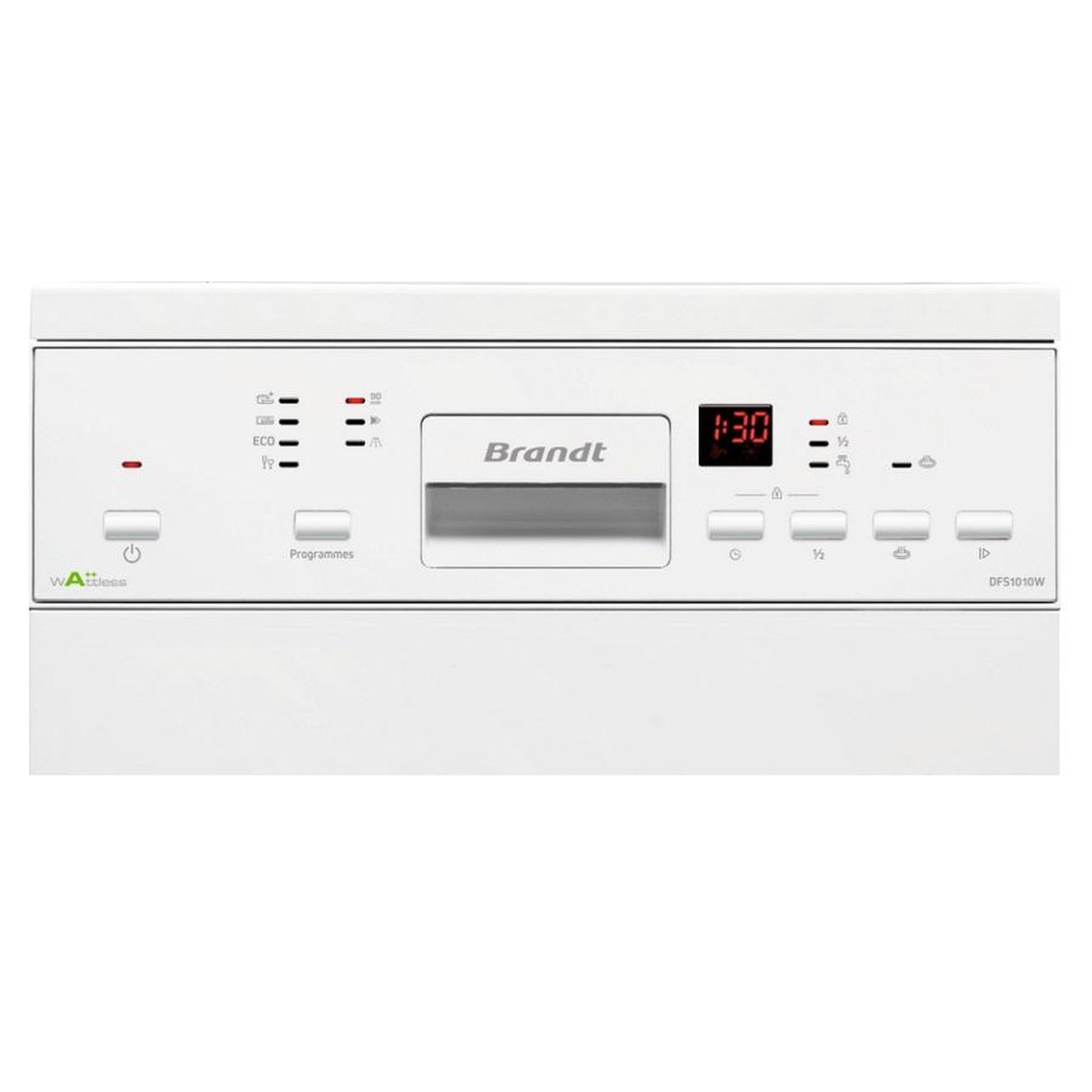 Voir la diapositive 5 : BRANDT Lave-vaisselle 45cm 10 couverts 47db - dfs1010w