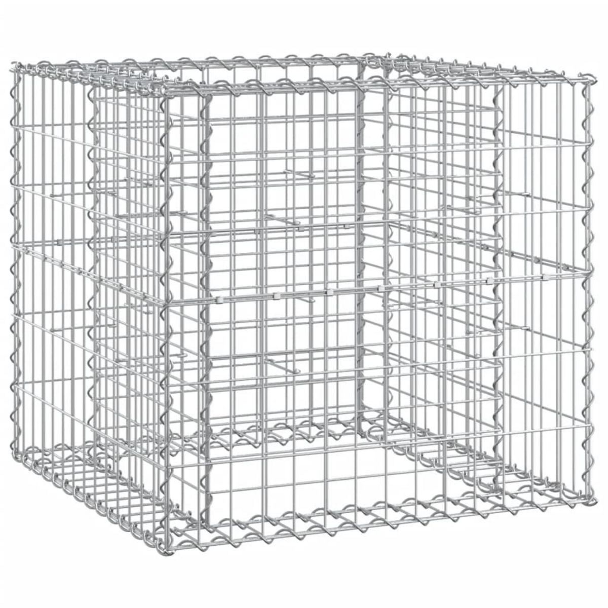 VIDAXL Banc de jardin avec panier en gabion bois massif de pin