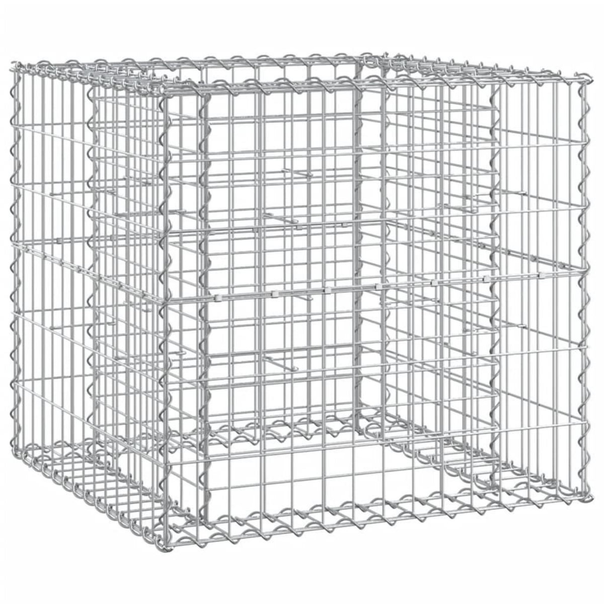 VIDAXL Banc de jardin avec panier en gabion bois massif de pin