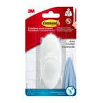 CENTRALE BRICO Crochet résistant à l'eau Résistant à l'eau, COMMAND, blanc 2.2 kg