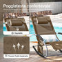 Voir la diapositive 4 : SOBUY SoBuy - Lot de 2 chaises à bascule pour jardin - Moderne - OGS28X2