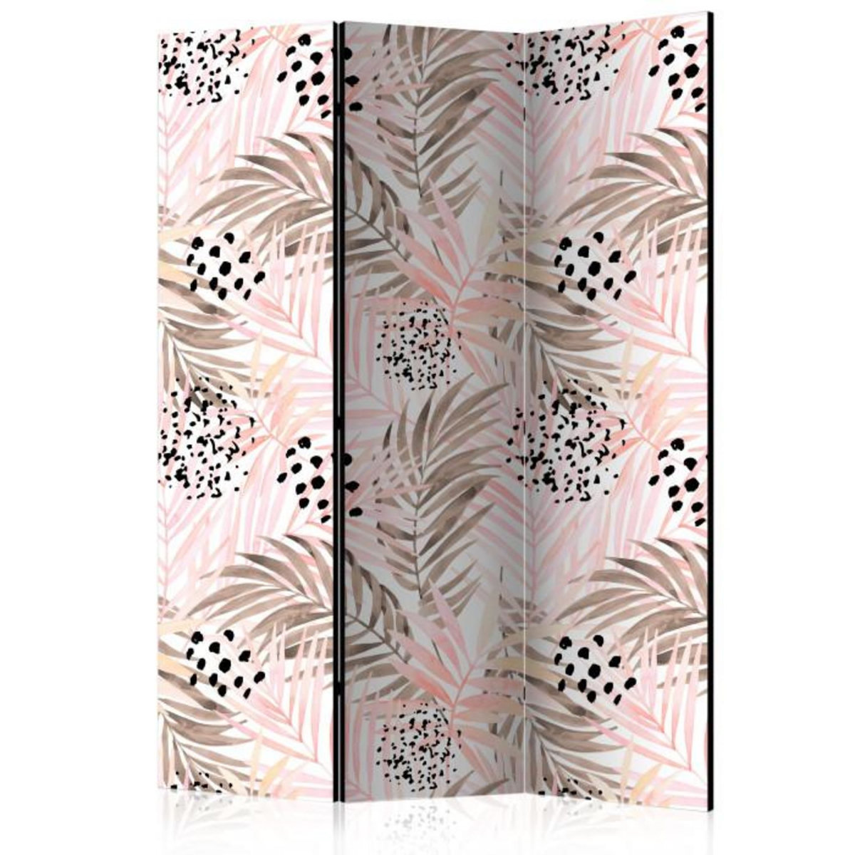 Paris Prix Paravent 3 Volets  Pink Palm Leaves  135x172cm