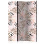 Voir la diapositive 1 : Paris Prix Paravent 3 Volets  Pink Palm Leaves  135x172cm