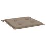 Voir la diapositive 5 : VIDAXL Coussins de chaise jardin lot de 2 taupe 40x40x3cm tissu oxford