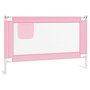 VIDAXL Barriere de securite de lit d'enfant Rose 120x25 cm Tissu
