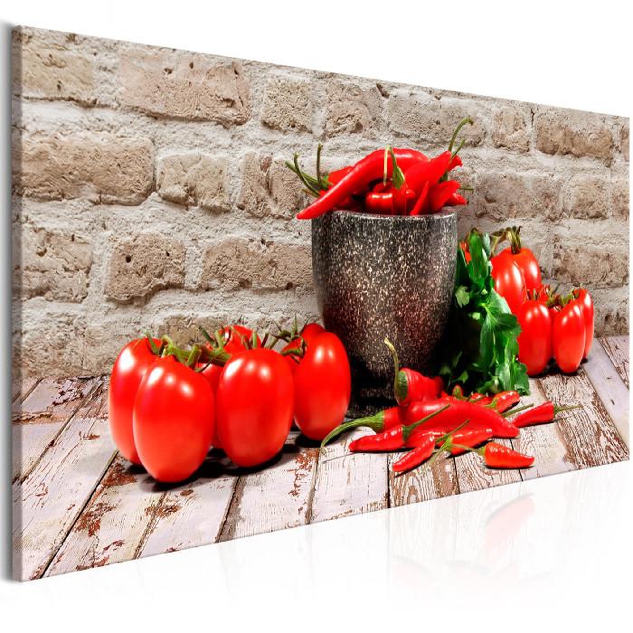 Paris Prix Tableau Imprimé  Red Vegetables Brick Narrow. Coloris disponibles : Multicolore