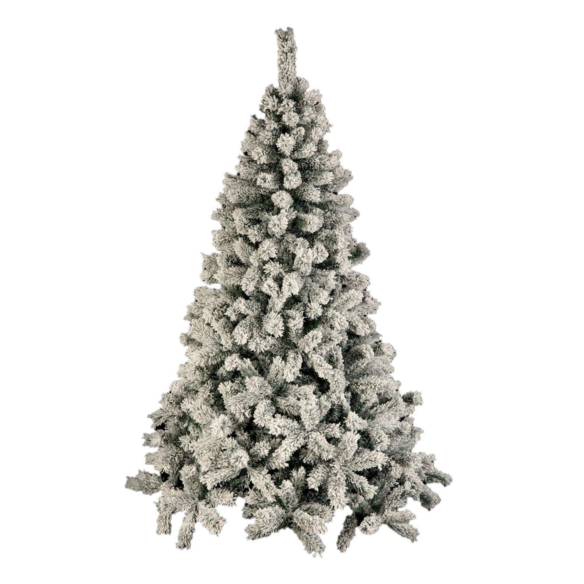 FEERIC LIGHT & CHRISTMAS Sapin de Noël artificiel effet enneigé WINDY PEAK - H. 150 cm - Blanc