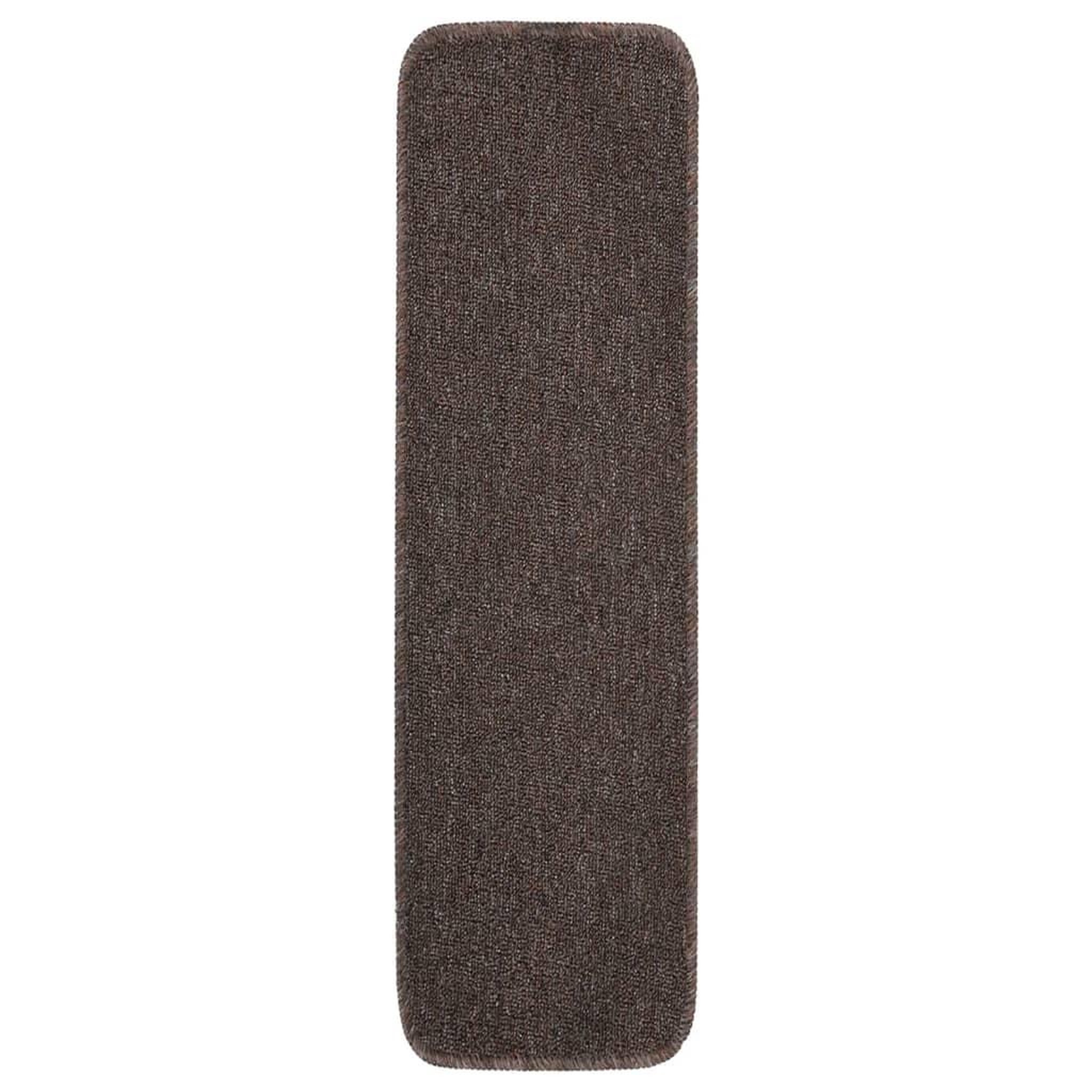 Voir la diapositive 2 : VIDAXL Tapis escalier antiderapants 15pcs 75x20cm Marron Rectangulaire