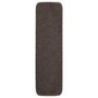Voir la diapositive 2 : VIDAXL Tapis escalier antiderapants 15pcs 75x20cm Marron Rectangulaire