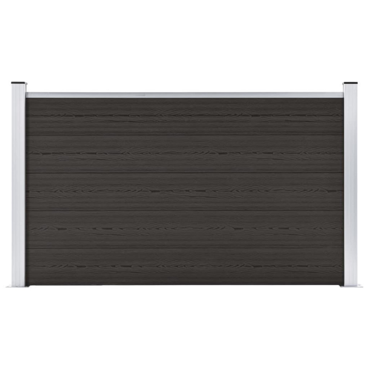 VIDAXL Panneau de cloture WPC 180x105 cm Noir