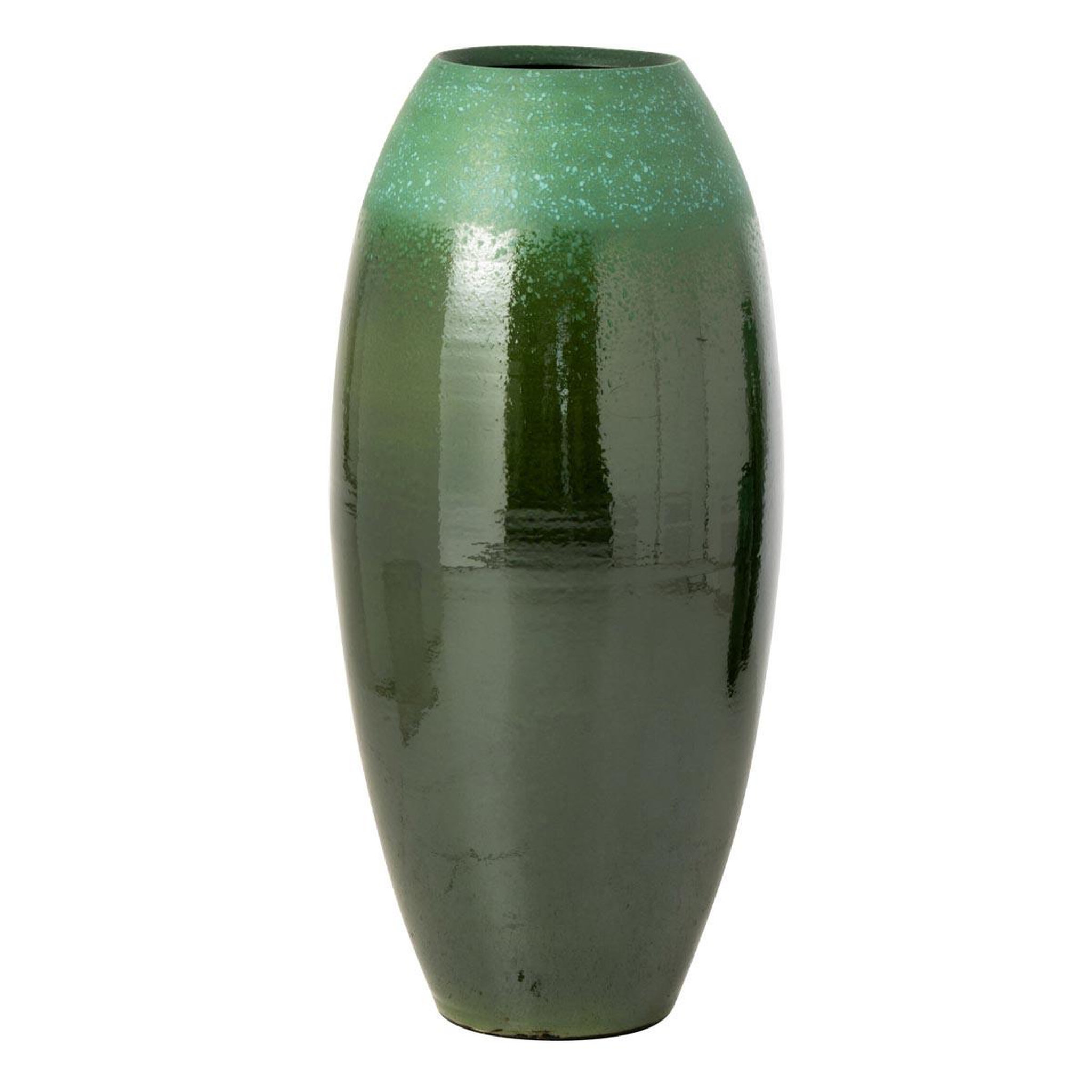 J-LINE Vase design en céramique  verde  90cm vert foncé