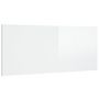 Voir la diapositive 2 : VIDAXL Tete de lit Blanc brillant 200x1,5x80 cm Bois d'ingenierie