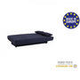 Voir la diapositive 3 : MARKET24 Banquette clic clac 3 places - Tissu bleu foncé - Style Contemporain - L 190 x P 92 cm - DREAM
