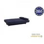 Voir la diapositive 3 : MARKET24 Banquette clic clac 3 places - Tissu bleu foncé - Style Contemporain - L 190 x P 92 cm - DREAM