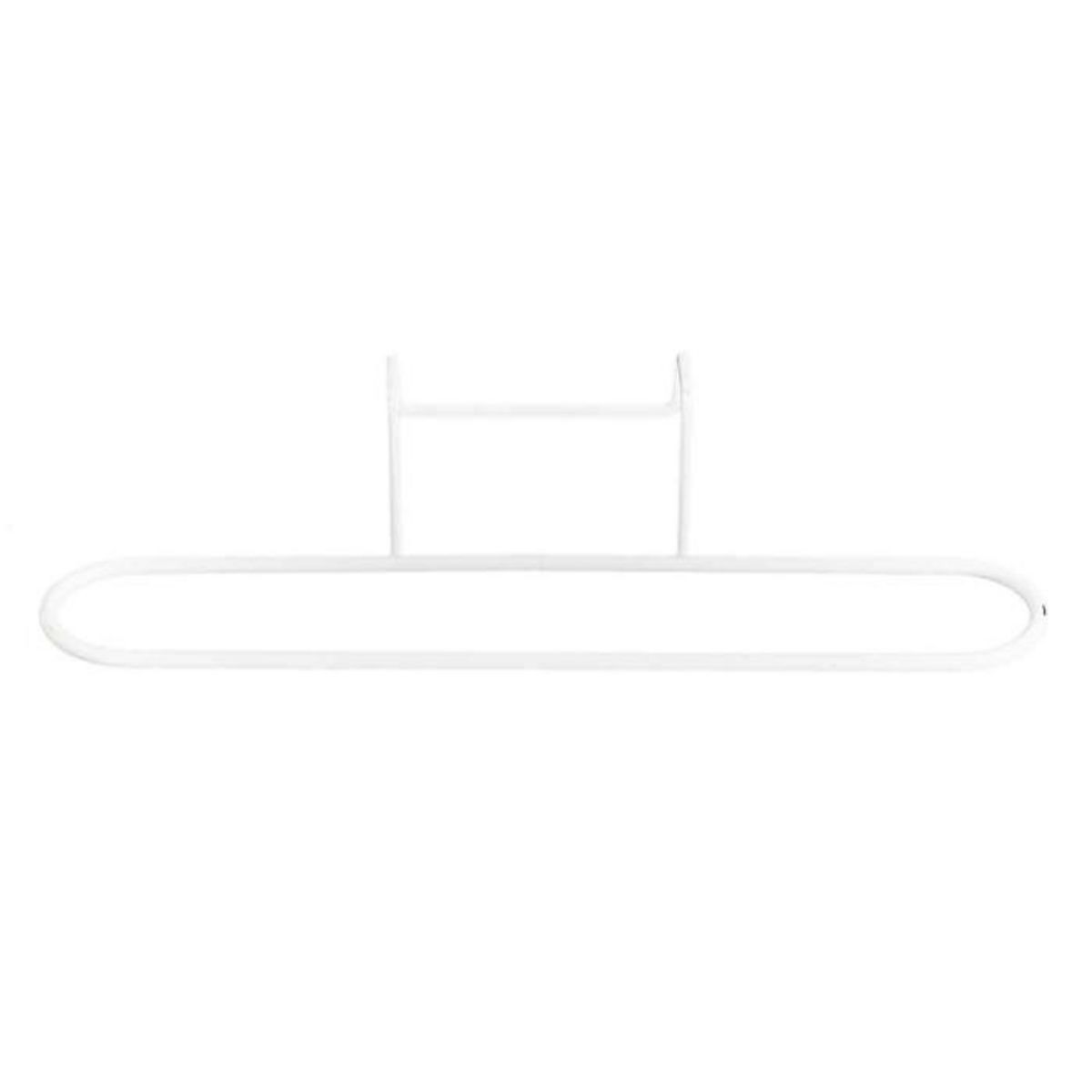 Paris Prix Porte-Serviette en Métal  Pour Porte  27cm Blanc