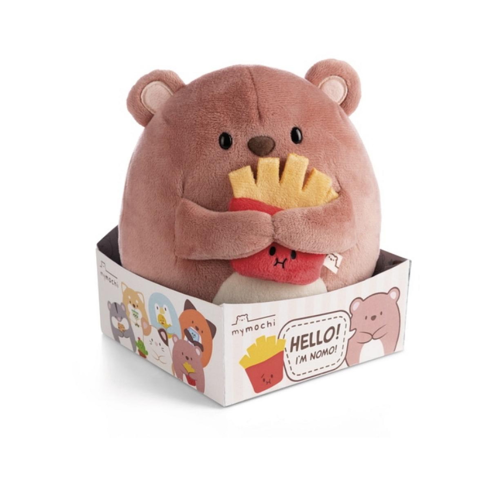 Nici Peluche ours Nomo avec Frites