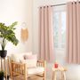 Voir la diapositive 2 : TOILINUX Rideau occultant CLASSY - 140 x 180 cm - Vieux rose
