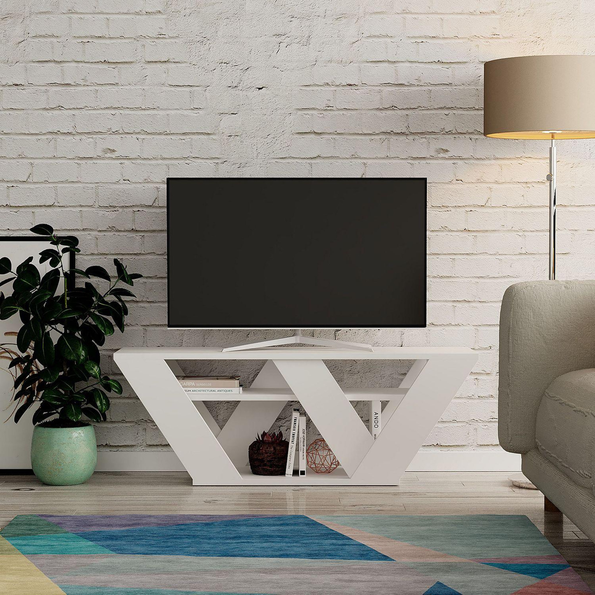 Voir la diapositive 4 : TOILINUX Meuble tv design pipralla