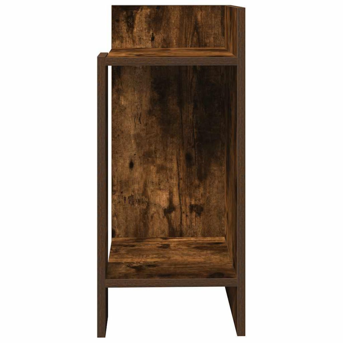 VIDAXL Table d'appoint avec etagere chene fume 25,5x27x60 cm
