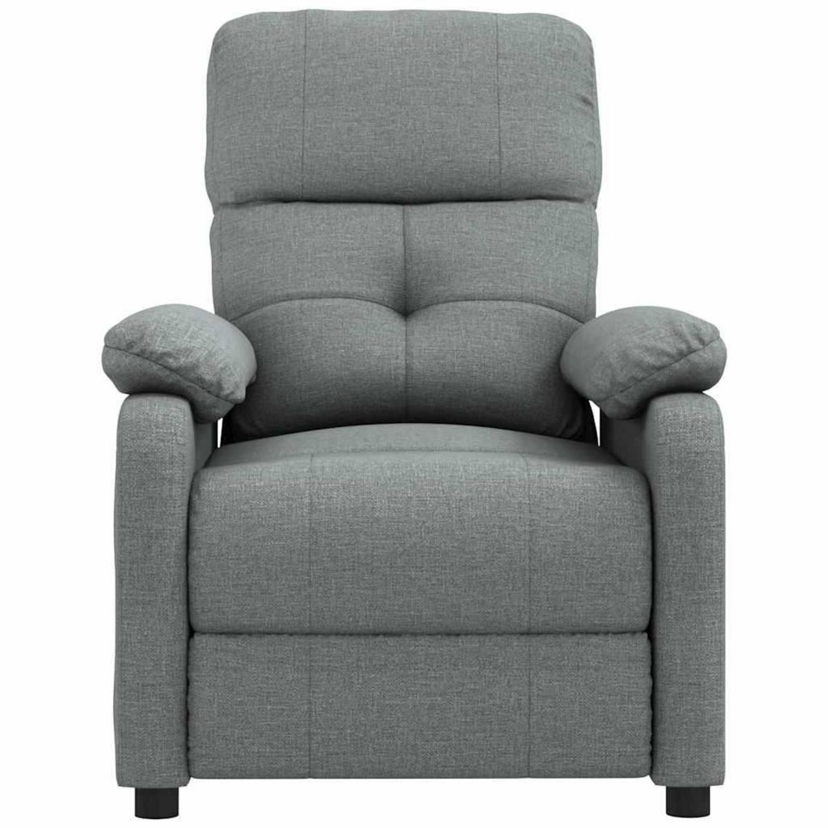 VIDAXL Fauteuil inclinable Gris fonce Tissu