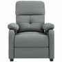 Voir la diapositive 3 : VIDAXL Fauteuil inclinable Gris fonce Tissu