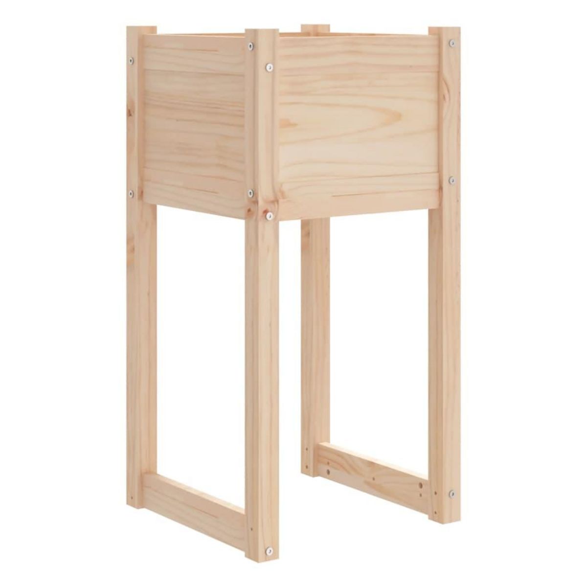 VIDAXL Jardinieres 2 pcs 40x40x81 cm Bois massif de pin