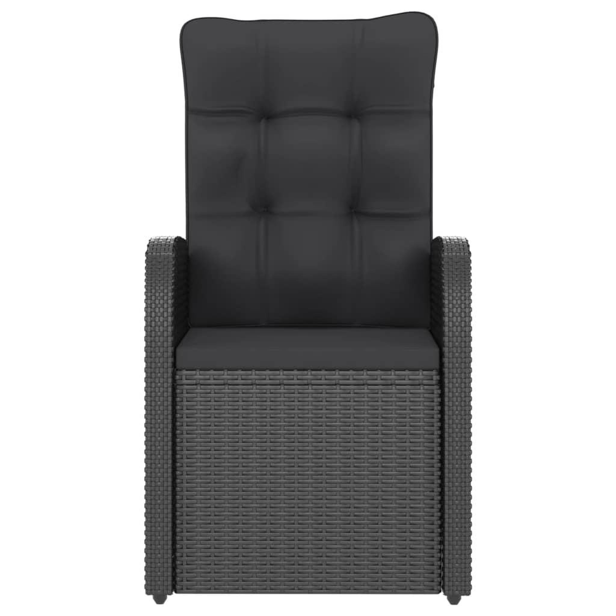Voir la diapositive 5 : VIDAXL Ensemble a manger d'exterieur 9pcs coussins resine tressee noir