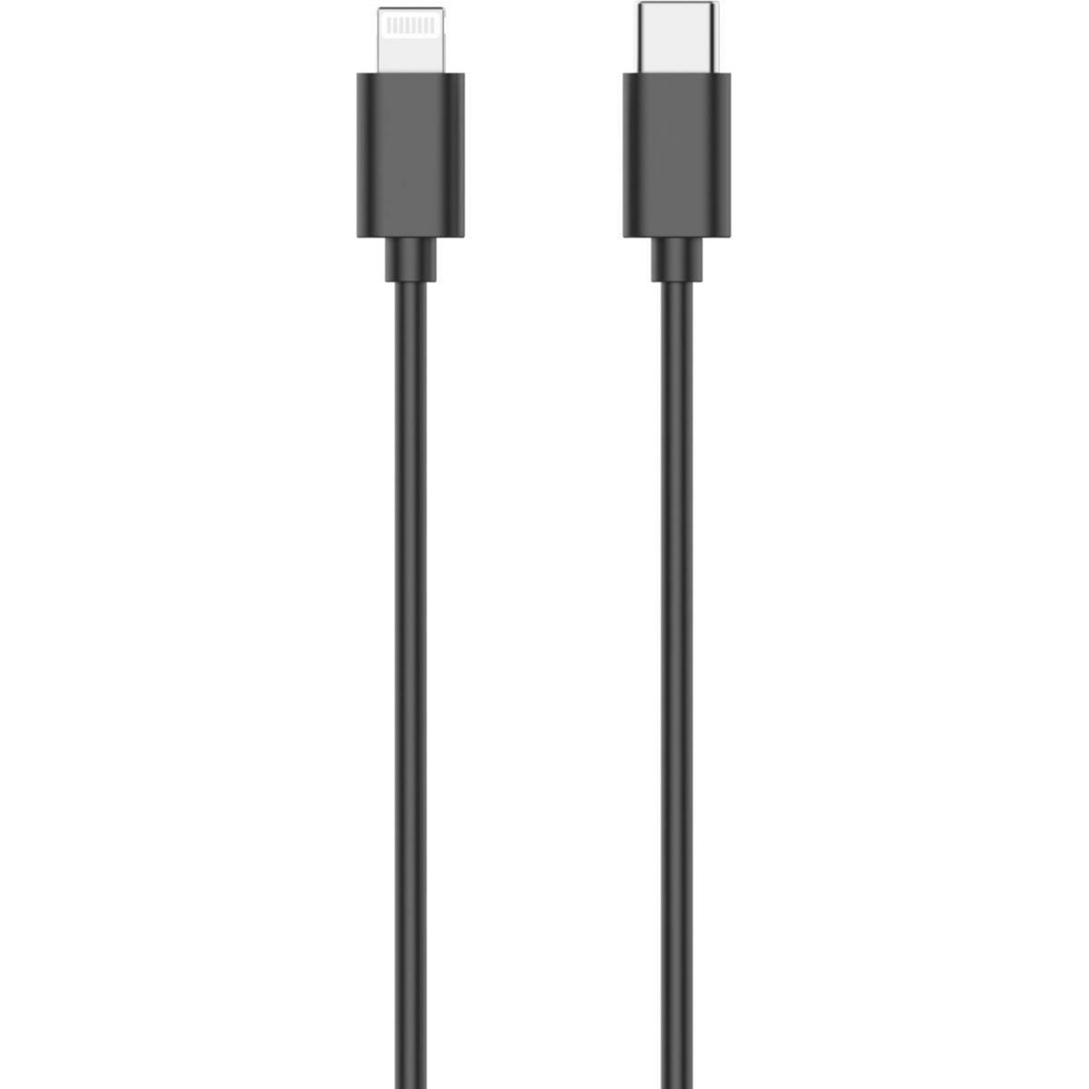 ESSENTIEL B Câble Lightning vers USB-C 1M certifié Apple Noir