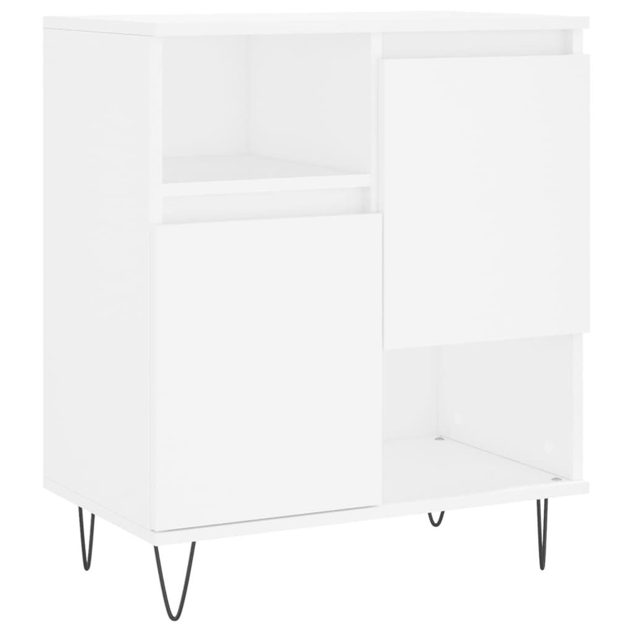 Voir la diapositive 5 : VIDAXL Buffets 2 pcs blanc bois d'ingenierie