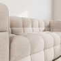 Voir la diapositive 4 : BEST MOBILIER Augustin - canapé droit 3 places en velours texturé