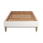 Voir la diapositive 3 : SEPTNUITS Matelas Mémoire de forme + sommier kit blanc Memo