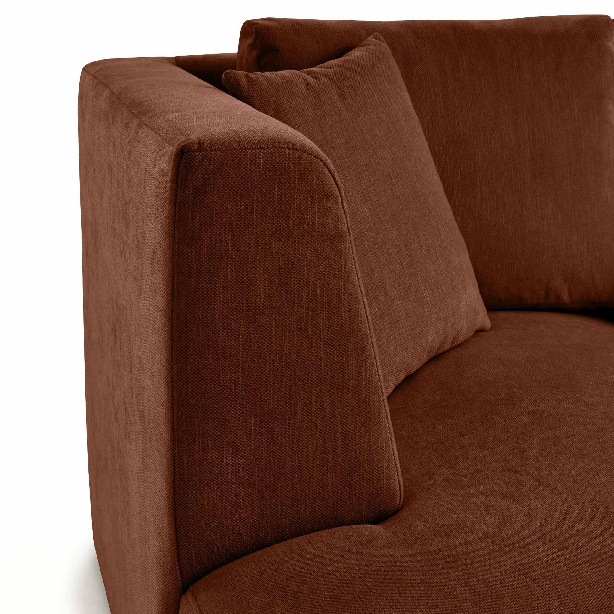 Voir la diapositive 5 : BEST MOBILIER Santorini - module d'assise méridienne gauche - en tissu texturé
