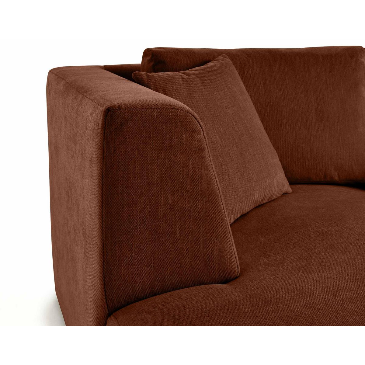 LISA DESIGN Santorini - module d'assise méridienne gauche - en tissu texturé